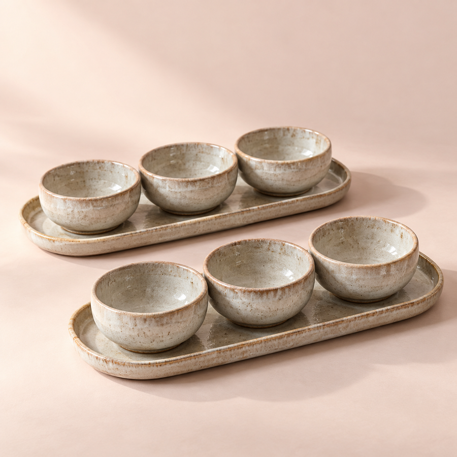 Fossil Condiment Bowl Set