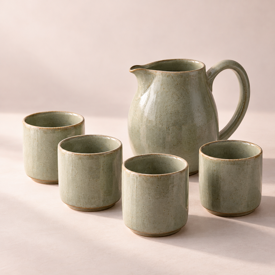 Reed Pitcher & Cup Set