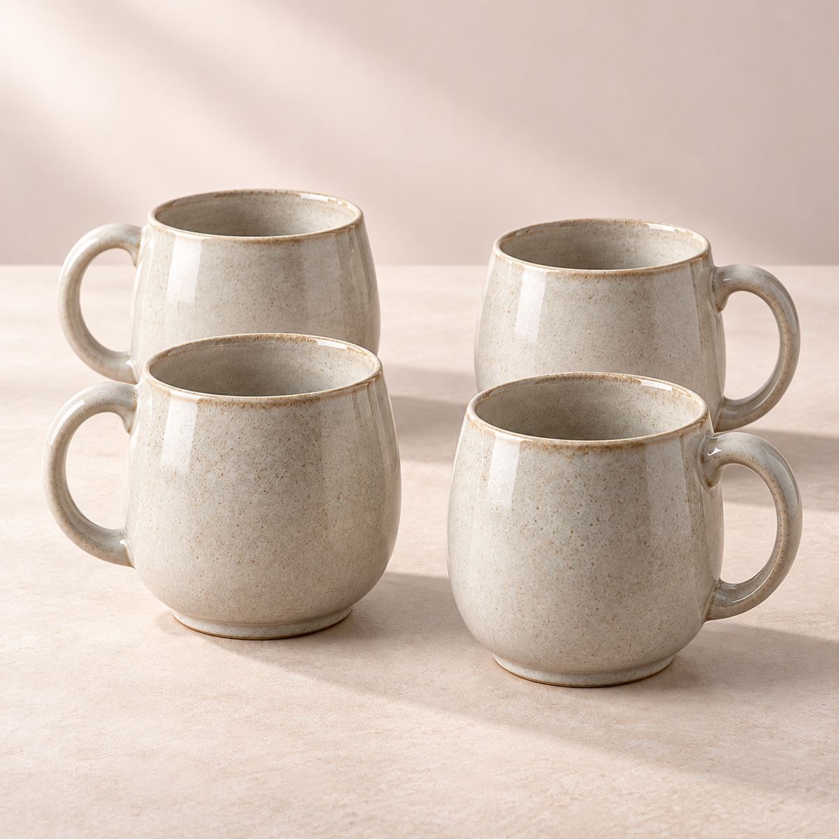 Ash Barrel Mug Set in ash grey-beige — another view of the same set